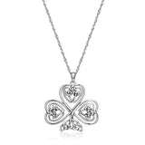 MORGAN & PAIGE .925 Sterling Silver Necklace Oxidized - Celtic Knot Cross, Shamrock Clover, Tinity Heart, Turtle, Angel and Mom Necklaces for Women, Dainty and Lightweight Intricate Design 18 inch