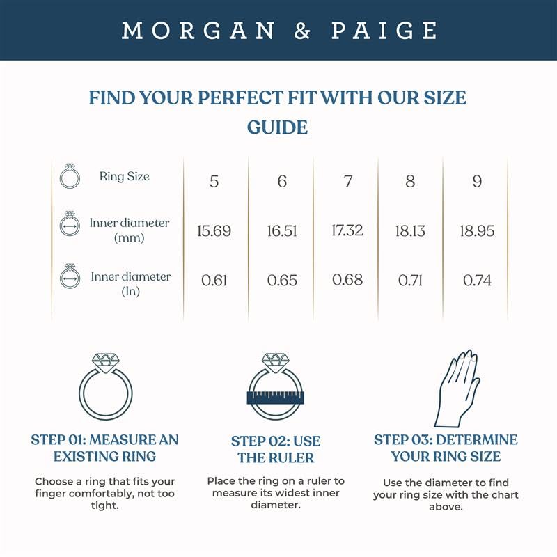 MORGAN & PAIGE 14K Gold-Plated Sterling Silver Opal Ring for Women - Hypoallergenic Jewelry for Her with Scalloped White Sapphire Halo - Size #7