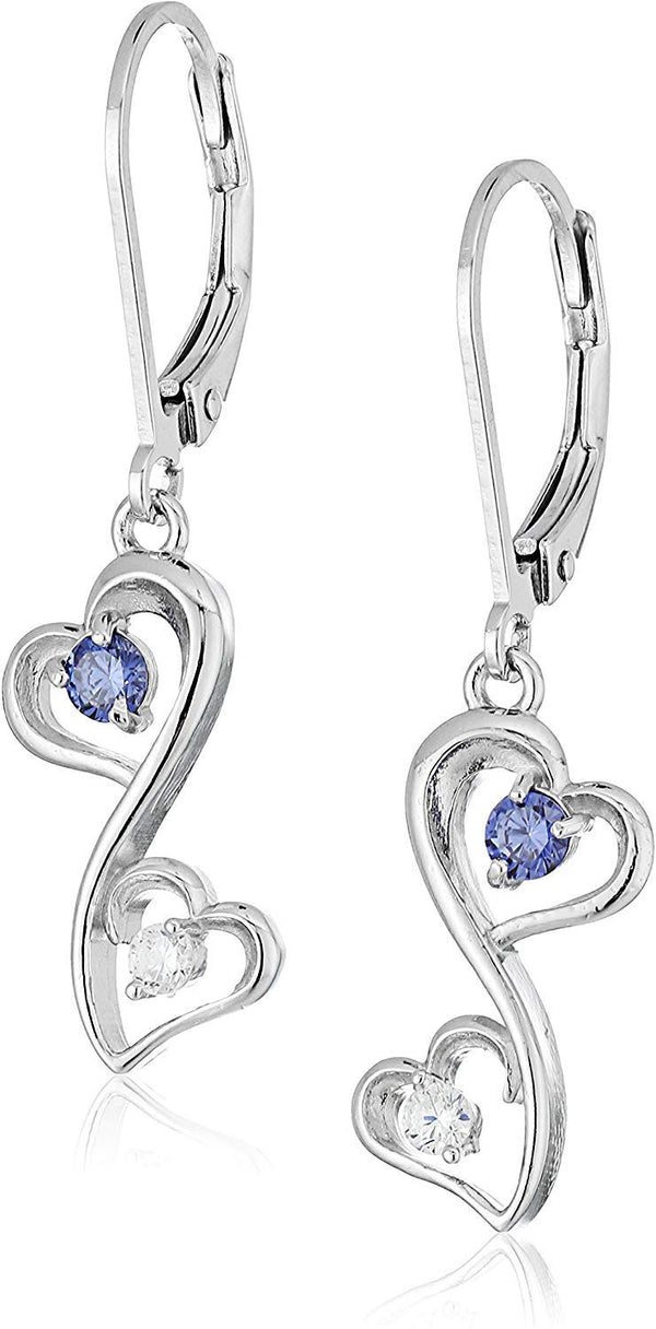 #color_Inifinity Double Heart Earrings