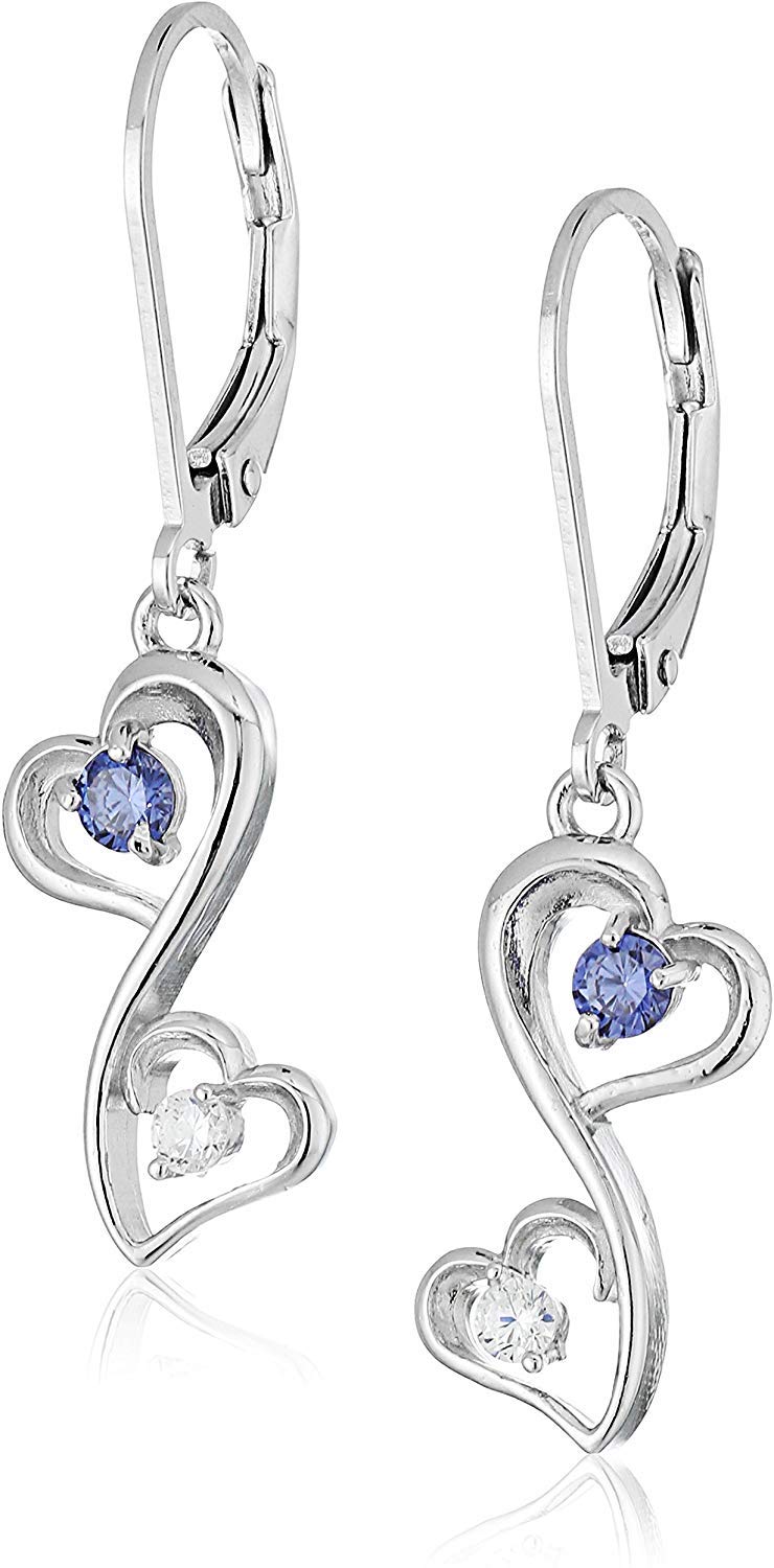 #color_Inifinity Double Heart Earrings