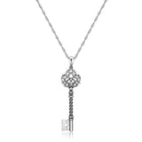 MORGAN & PAIGE Oxidized 925 Sterling Silver Celtic Key Pendant Necklace, 18 inch Hypoallergenic Jewelry Gifts