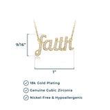 MORGAN & PAIGE .925 Sterling Silver Rhodium or 18K Yellow Gold Plated Statement Dainty Necklace for Women, Hypoallergenic Cursive Pendant Letter Necklaces for Women - 16in with 2in Extender Chain