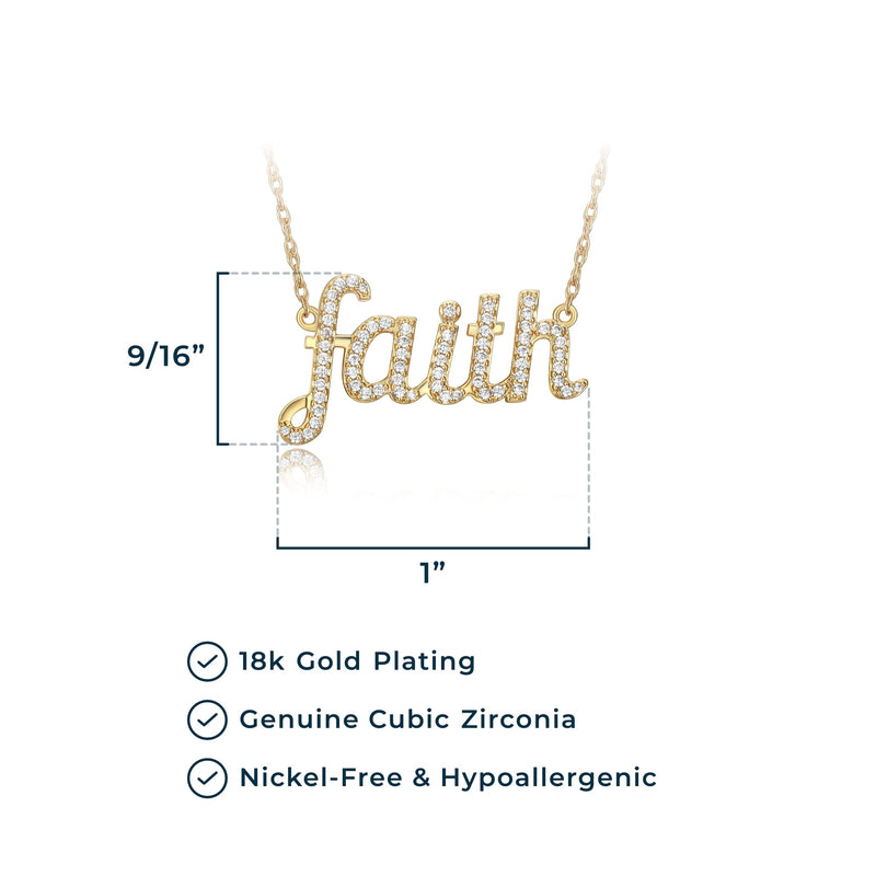 MORGAN & PAIGE .925 Sterling Silver Rhodium or 18K Yellow Gold Plated Statement Dainty Necklace for Women, Hypoallergenic Cursive Pendant Letter Necklaces for Women - 16in with 2in Extender Chain