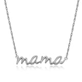 MORGAN & PAIGE .925 Sterling Silver Rhodium or 18K Yellow Gold Plated Statement Dainty Necklace for Women, Hypoallergenic Cursive Pendant Letter Necklaces for Women - 16in with 2in Extender Chain