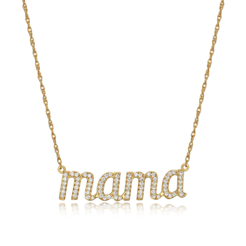 MORGAN & PAIGE .925 Sterling Silver Rhodium or 18K Yellow Gold Plated Statement Dainty Necklace for Women, Hypoallergenic Cursive Pendant Letter Necklaces for Women - 16in with 2in Extender Chain