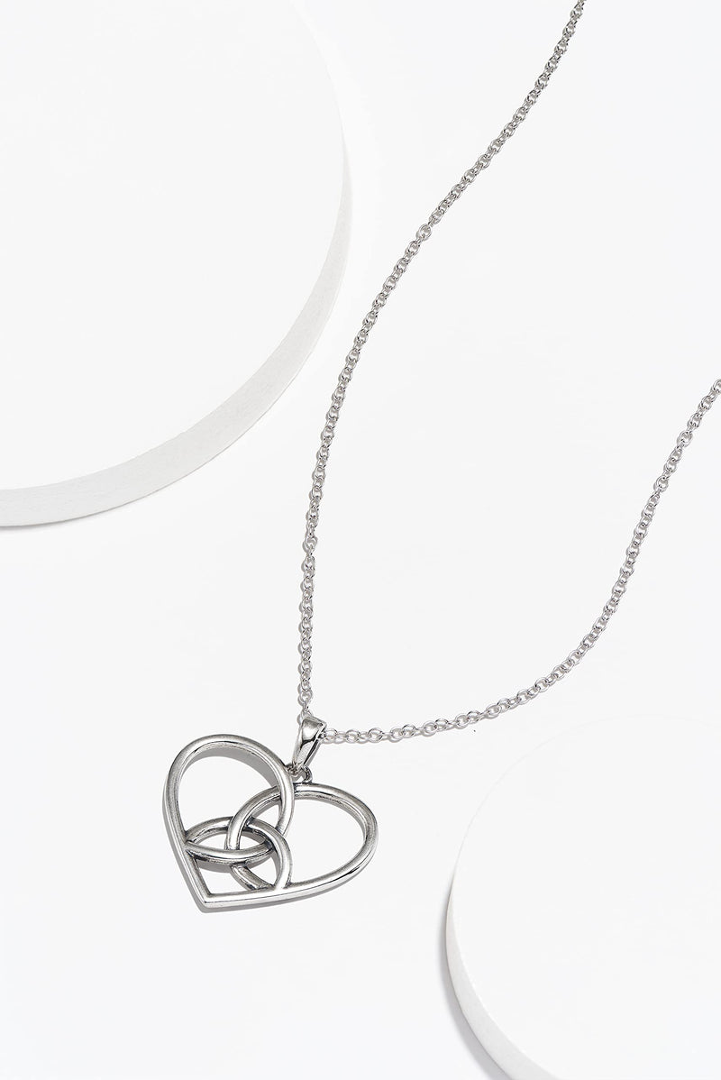 MORGAN & PAIGE .925 Sterling Silver Necklace Oxidized - Celtic Knot Cross, Shamrock Clover, Tinity Heart, Turtle, Angel and Mom Necklaces for Women, Dainty and Lightweight Intricate Design 18 inch