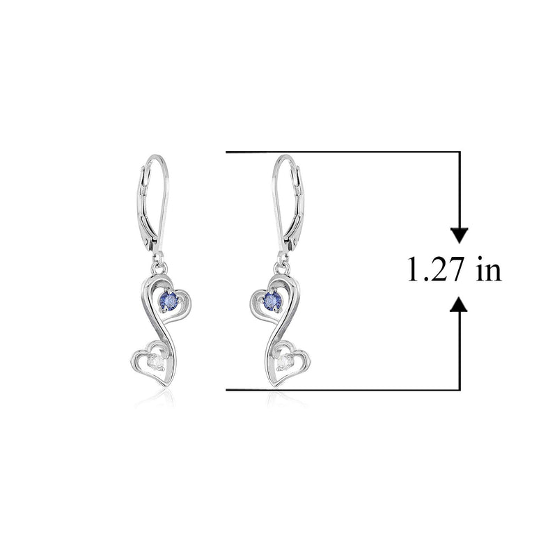 #color_Inifinity Double Heart Earrings