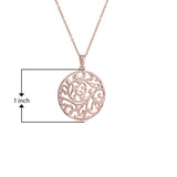 18K Yellow Gold or 14K Rose Gold Plated 925 Sterling Silver Filigree Round Flower Pendant Necklace or Drop Earrings