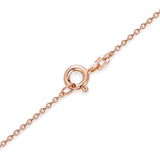 MORGAN & PAIGE .925 Sterling Silver Rhodium Plated, 14K Rose Gold or 18K Yellow Gold Necklaces for Women, Bean Shape Pendant Design Sterling Silver Necklace for Women, Classic Charm Jewelry 18 inch