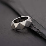 Room101 Matte Finish Stainless Steel 9mm Mens Punk Rock Ring - Size 10