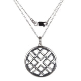 MORGAN & PAIGE Oxidized 925 Sterling Silver Celtic Knot Medallion, Heart, Clover and Solomon Knot Pendant Necklace, 18"