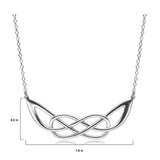 MORGAN & PAIGE Sterling Silver Celtic Knot Infinity Loop Necklace, 18"