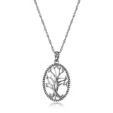 925 Sterling Silver Celtic Knot Openwork Tree of Life Earrings and Pendant Necklace