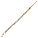 MORGAN & PAIGE Cubic Zirconia Rope Chain Bracelet 7.25" + 1.5" Extention - Choise of Width and Color