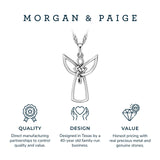 MORGAN & PAIGE .925 Sterling Silver Necklace Oxidized - Celtic Knot Cross, Shamrock Clover, Tinity Heart, Turtle, Angel and Mom Necklaces for Women, Dainty and Lightweight Intricate Design 18 inch