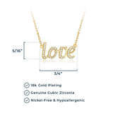 MORGAN & PAIGE .925 Sterling Silver Rhodium or 18K Yellow Gold Plated Statement Dainty Necklace for Women, Hypoallergenic Cursive Pendant Letter Necklaces for Women - 16in with 2in Extender Chain