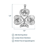 MORGAN & PAIGE .925 Sterling Silver Necklace Oxidized - Celtic Knot Cross, Shamrock Clover, Tinity Heart, Turtle, Angel and Mom Necklaces for Women, Dainty and Lightweight Intricate Design 18 inch