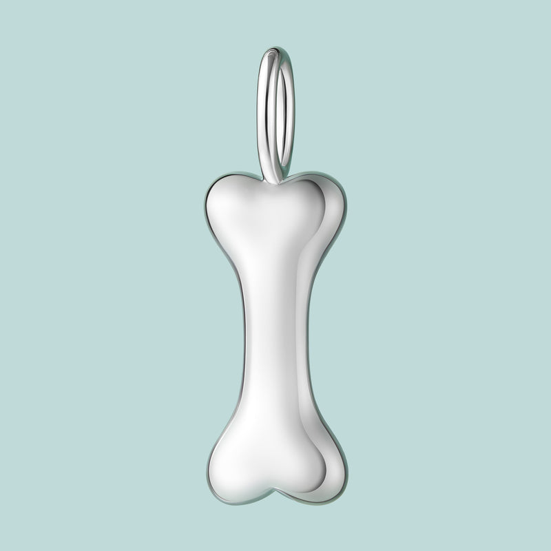 SCAMPER & CO Dogbone Sterling Silver Charm