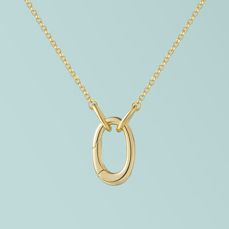 SCAMPER & CO Single Carabiner Charm Necklace