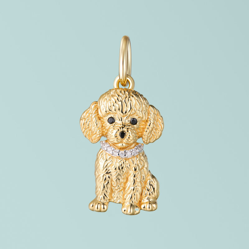 SCAMPER & CO Poodle Sterling Silver Charm