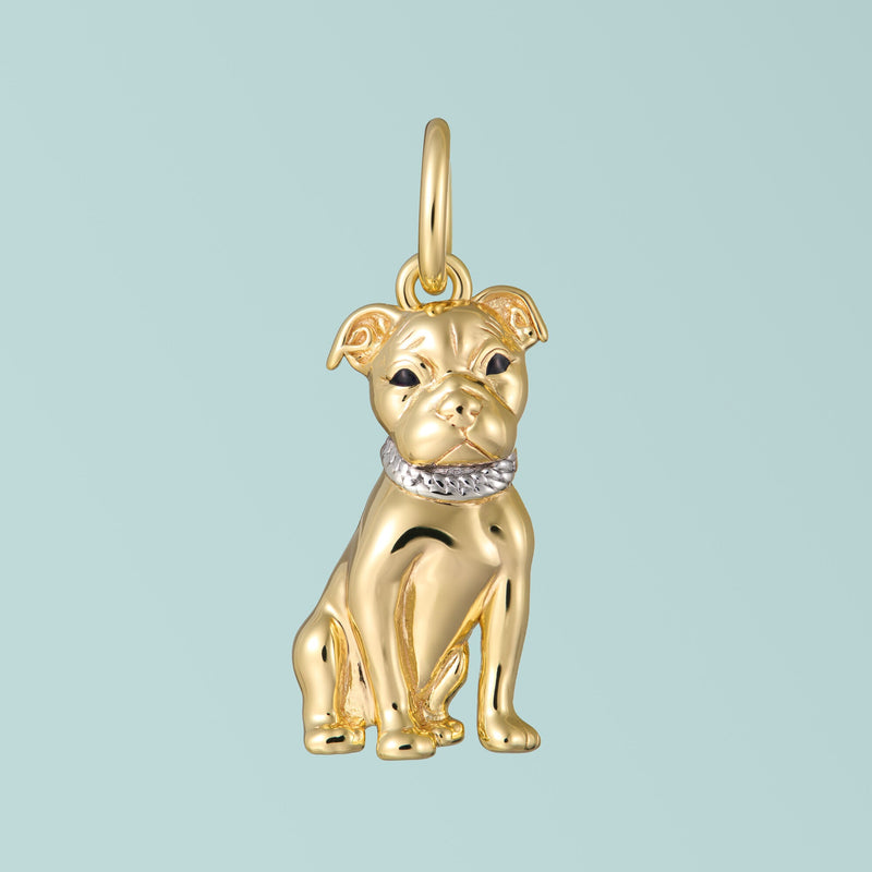 SCAMPER & CO Pitbull Sterling Silver Charm