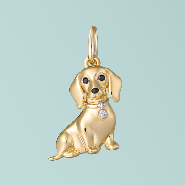 SCAMPER & CO Dachshund Sterling Silver Charm