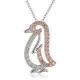 Sterling Silver Penguin Pendant Necklace